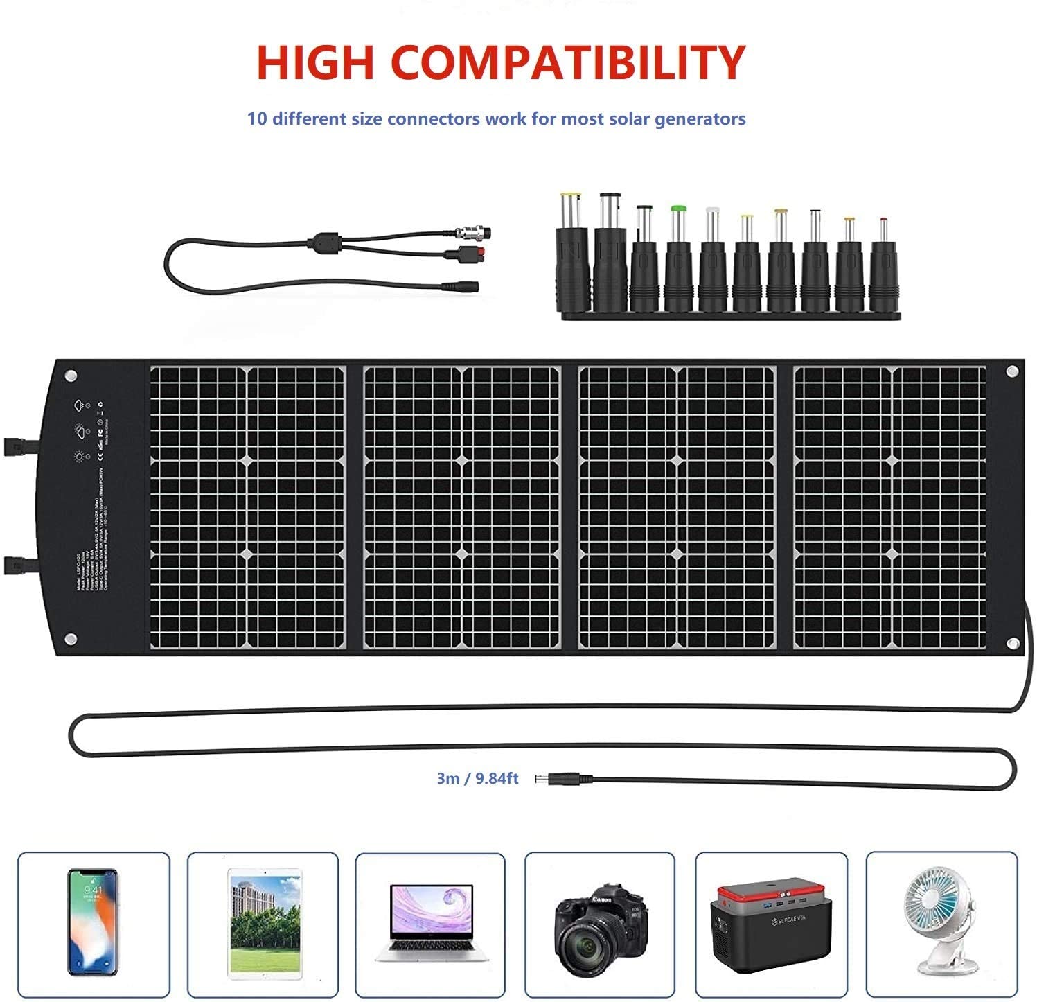 LSFC 120W Portable Solar Panel – ELECAENTA